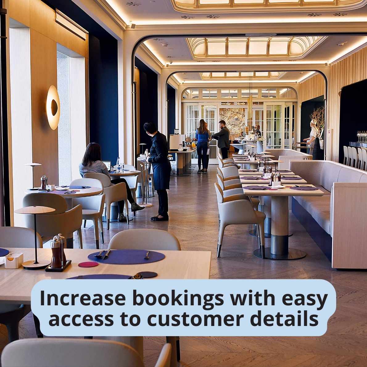 Increase bookings with east access to customer details