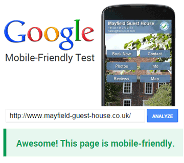 Mobile friendly website