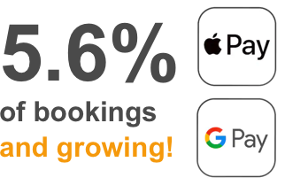 ApplePay GooglePay Stripe Freetobook