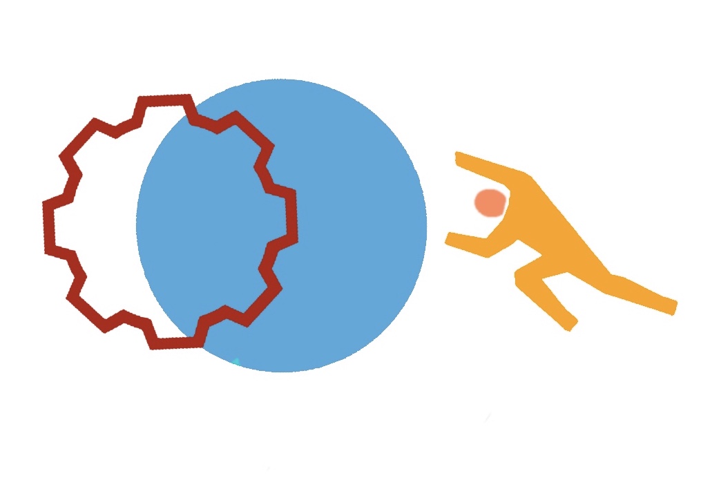 pushing forward illustration