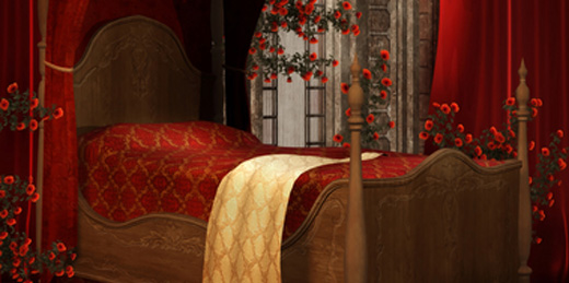 four poster bed
